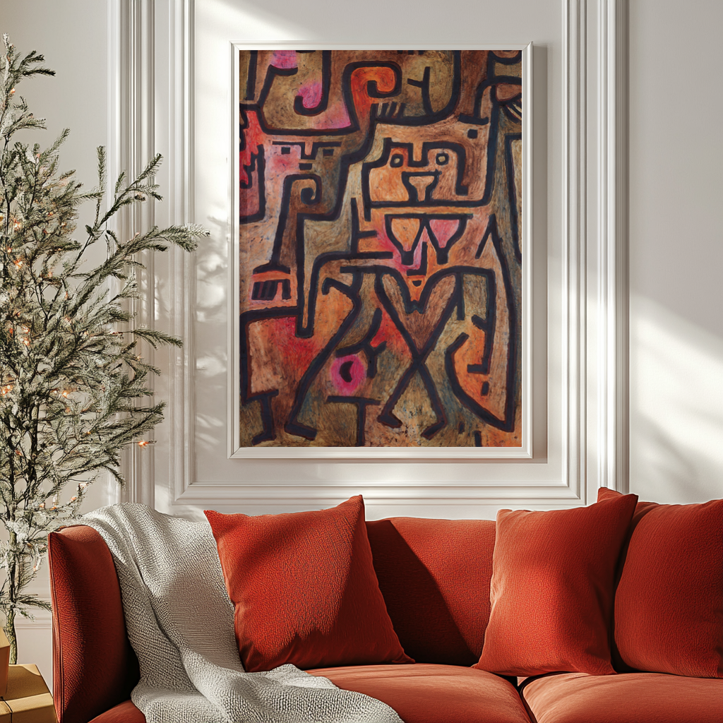 Witches in the Wood - Paul Klee - Premium Canvas 430g (gallery quality)