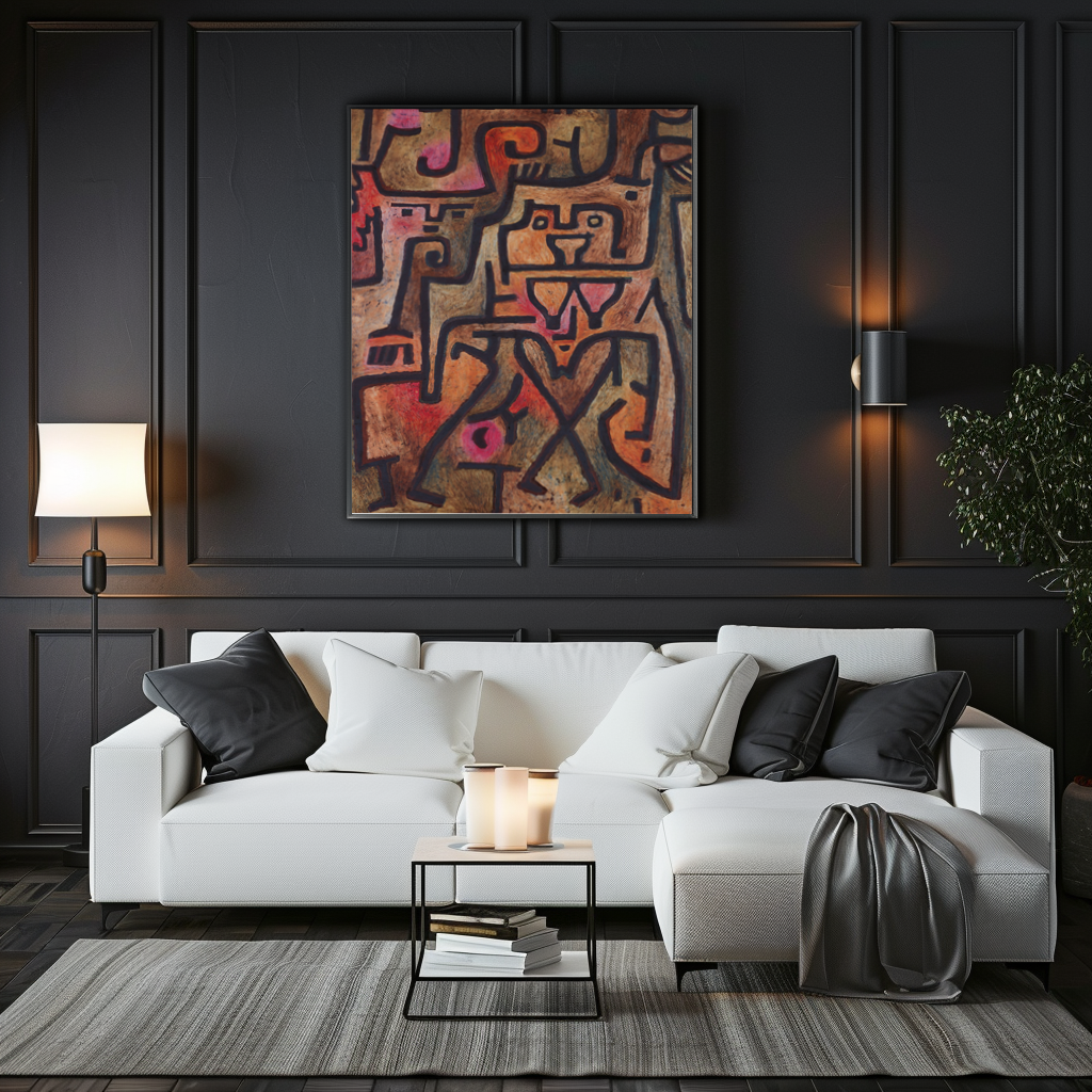 Witches in the Wood - Paul Klee - Premium Canvas 430g (gallery quality)