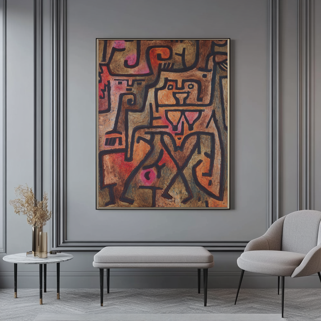 Witches in the Wood - Paul Klee - Premium Canvas 430g (gallery quality)