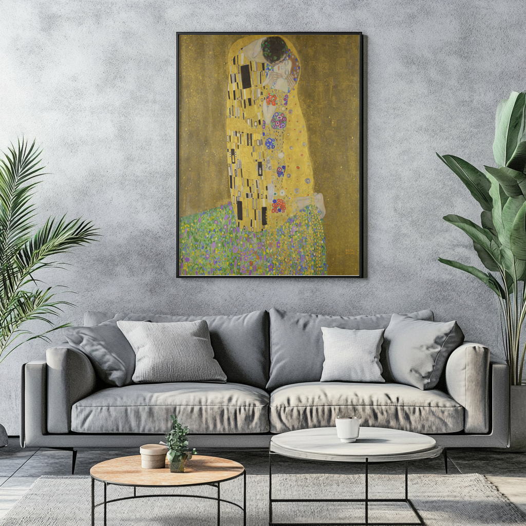 Le Baiser -Gustav Klimt - Toile premium 430g (qualité galerie)