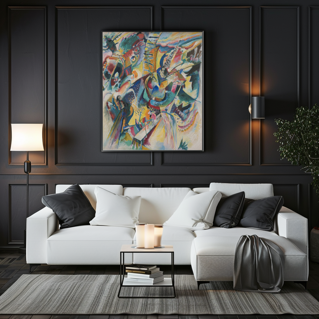 Improvisation Klamm - Wassily Kandinsky - 430g Premium Canvas (gallery quality)