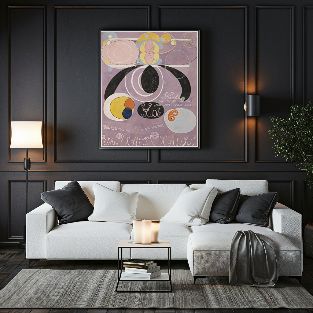 The Ten Largest, No. 6 Adulthood - Hilma af Klint - Premium Canvas 430g (gallery quality)