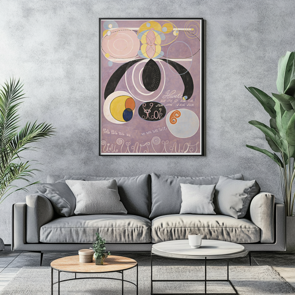 The Ten Largest, No. 6 Adulthood - Hilma af Klint - Premium Canvas 430g (gallery quality)