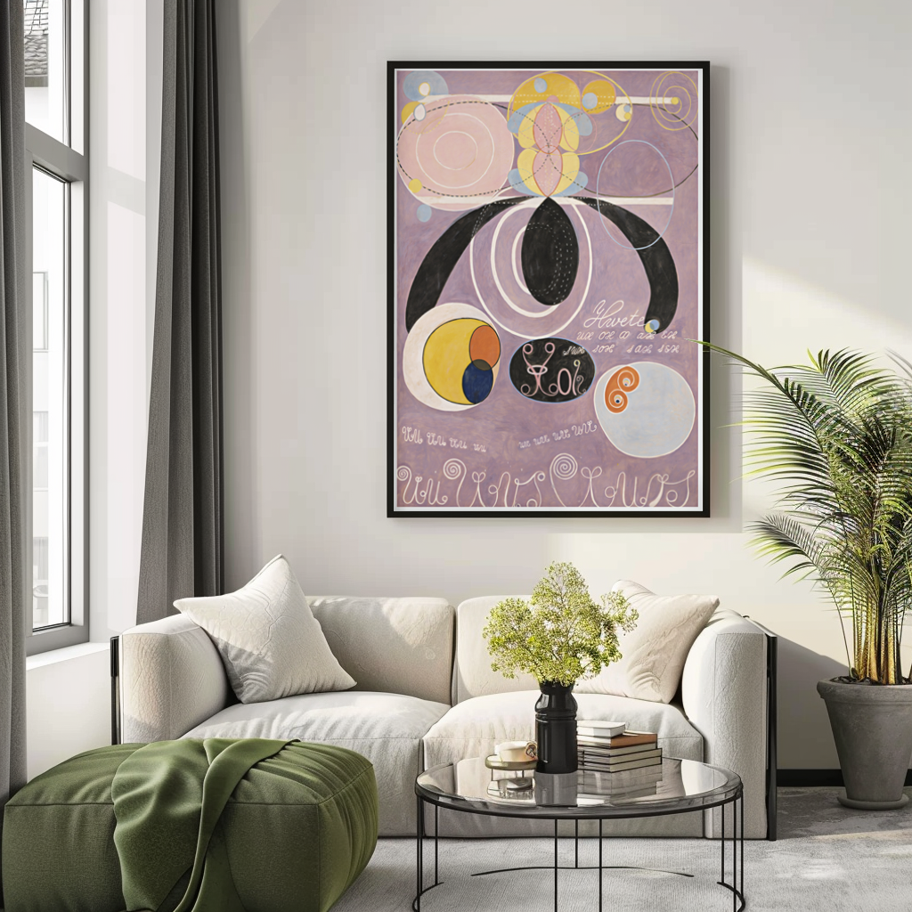 The Ten Largest, No. 6 Adulthood - Hilma af Klint - Premium Canvas 430g (gallery quality)