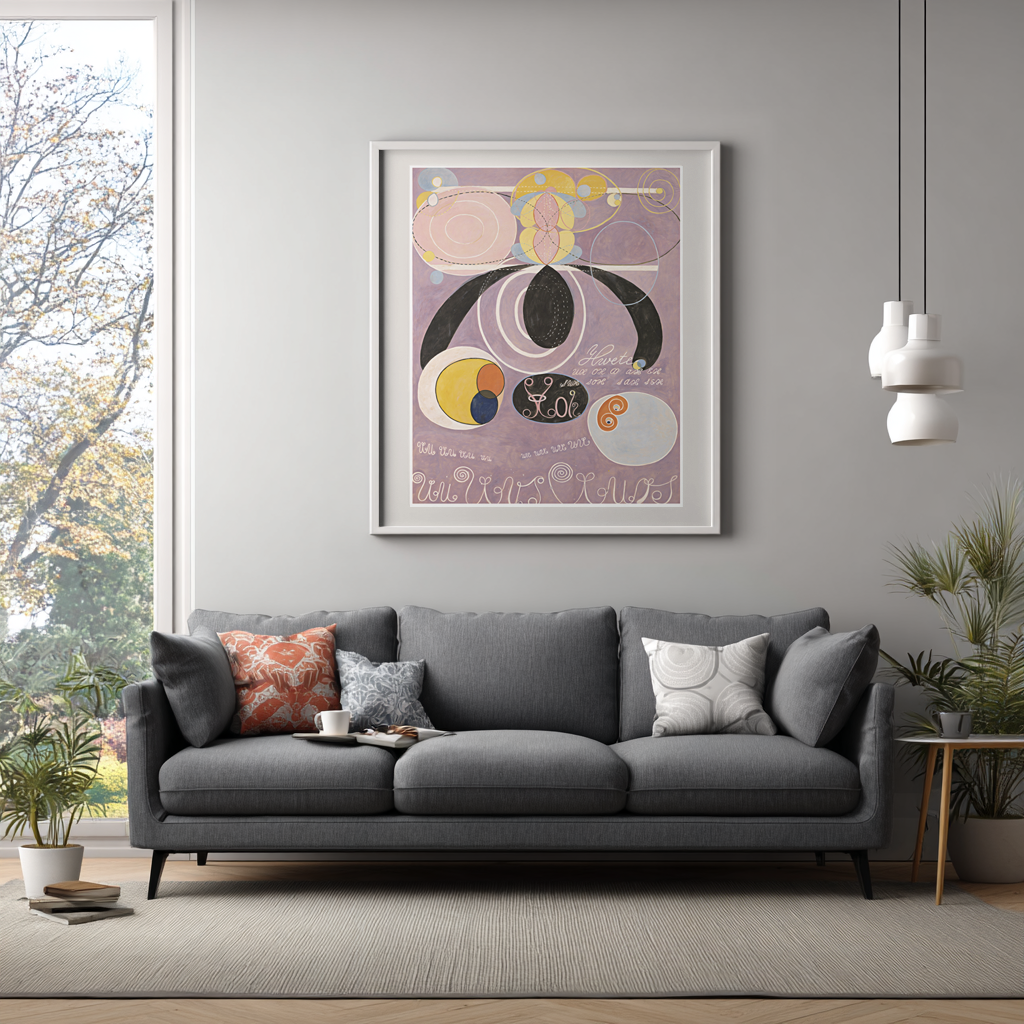 The Ten Largest, No. 6 Adulthood - Hilma af Klint - Premium Canvas 430g (gallery quality)