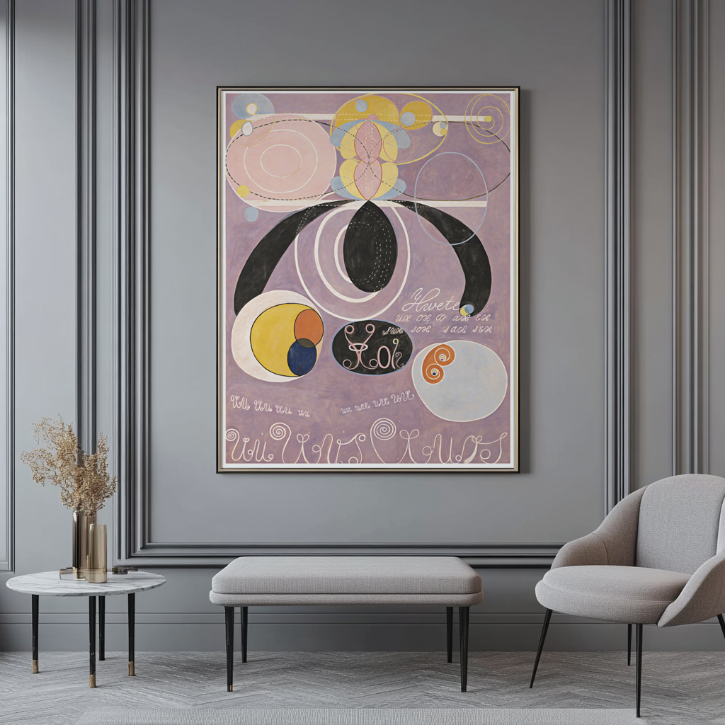 The Ten Largest, No. 6 Adulthood - Hilma af Klint - Premium Canvas 430g (gallery quality)