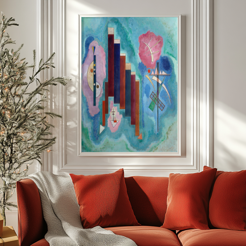 Downwards - Wassily Kandinsky - 430g premium canvas (gallery quality)