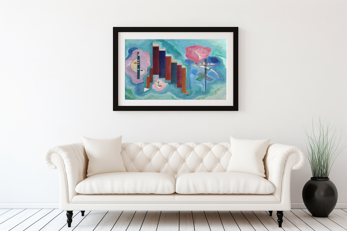 Downwards - Wassily Kandinsky - 430g premium canvas (gallery quality)