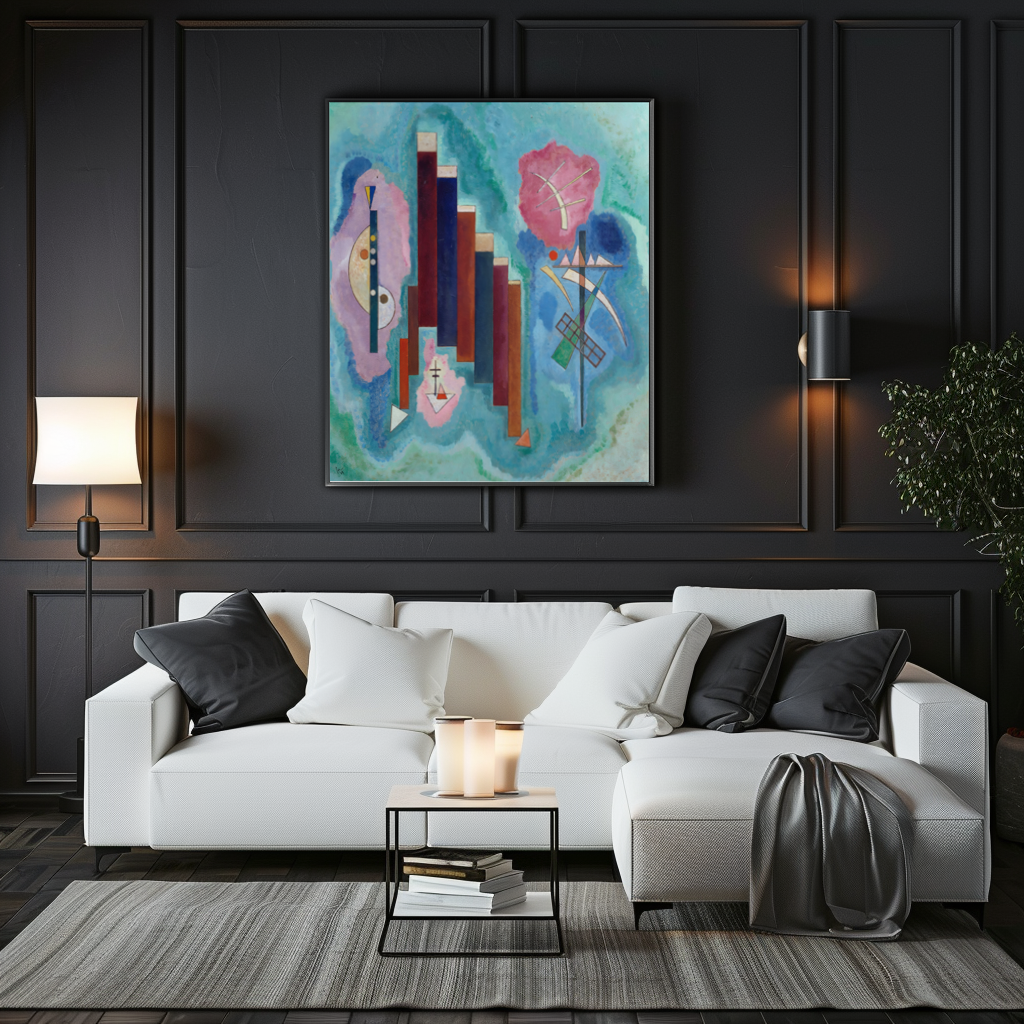 Downwards - Wassily Kandinsky - 430g premium canvas (gallery quality)