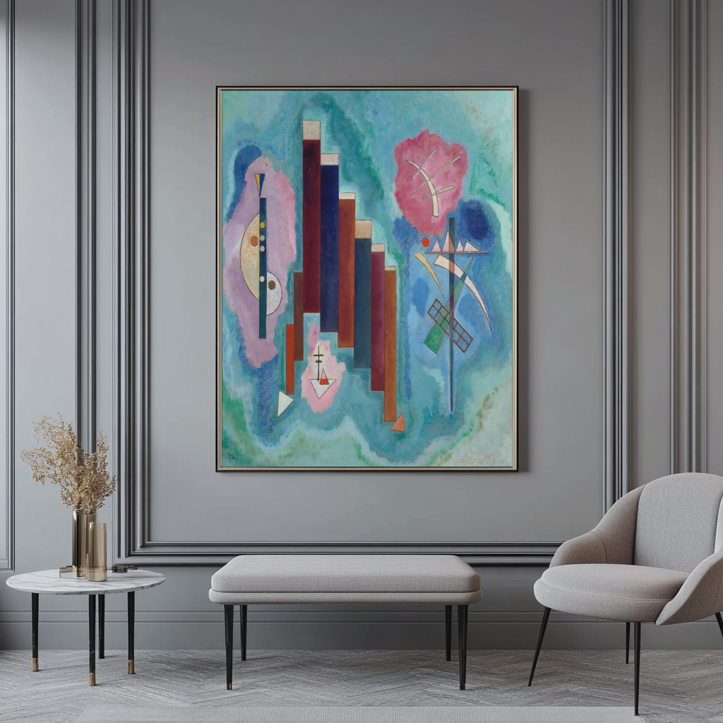 Downwards - Wassily Kandinsky - 430g premium canvas (gallery quality)