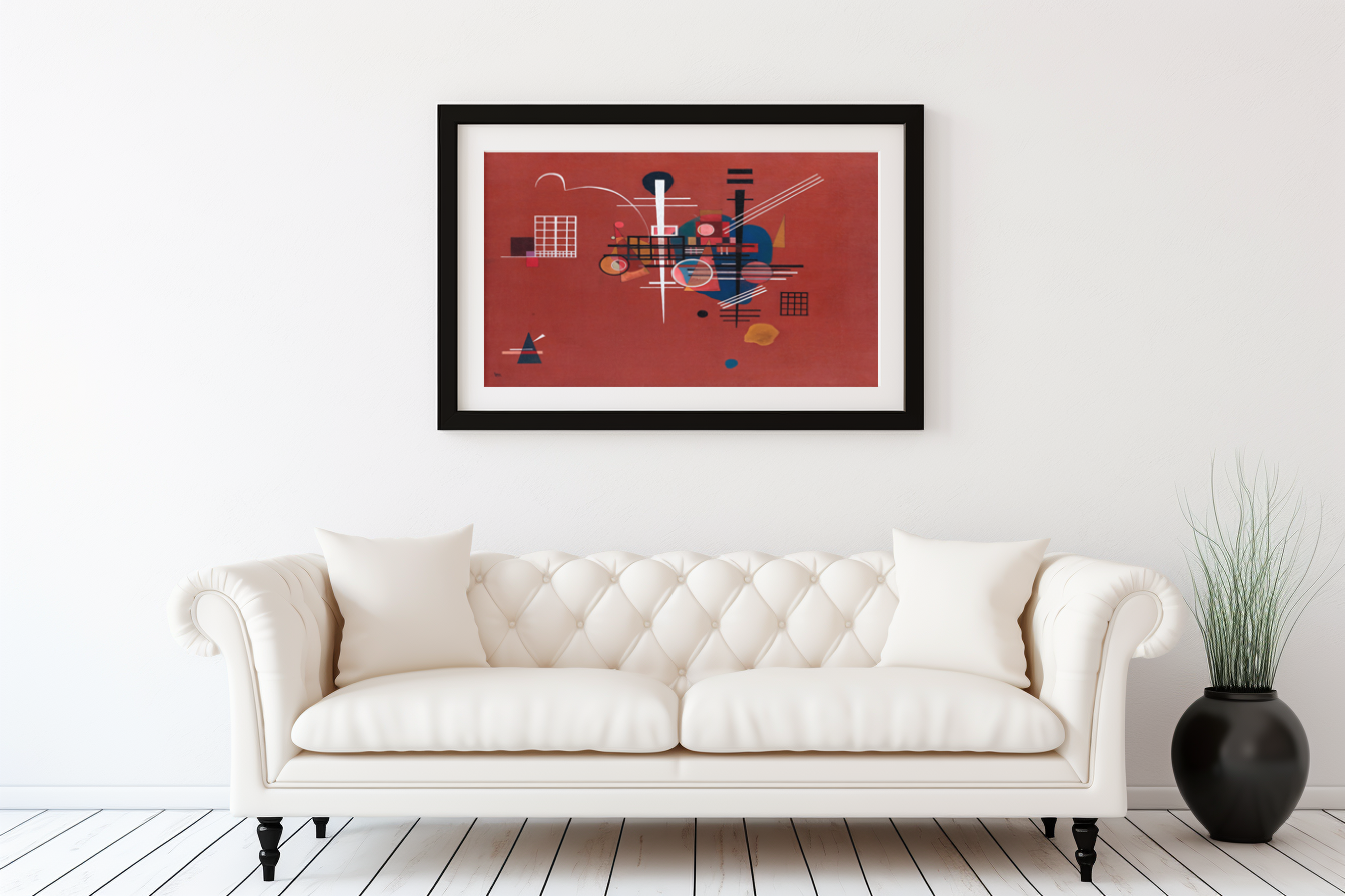 Rouge tamisé - Wassily Kandinsky - Toile premium 430g (qualité galerie)