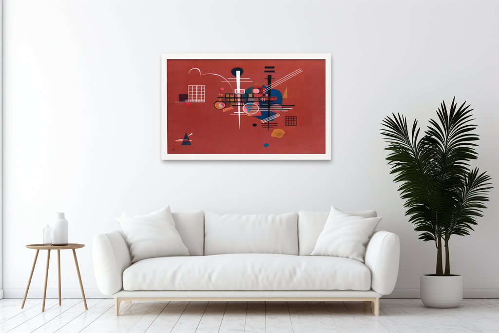 Rouge tamisé - Wassily Kandinsky - Toile premium 430g (qualité galerie)