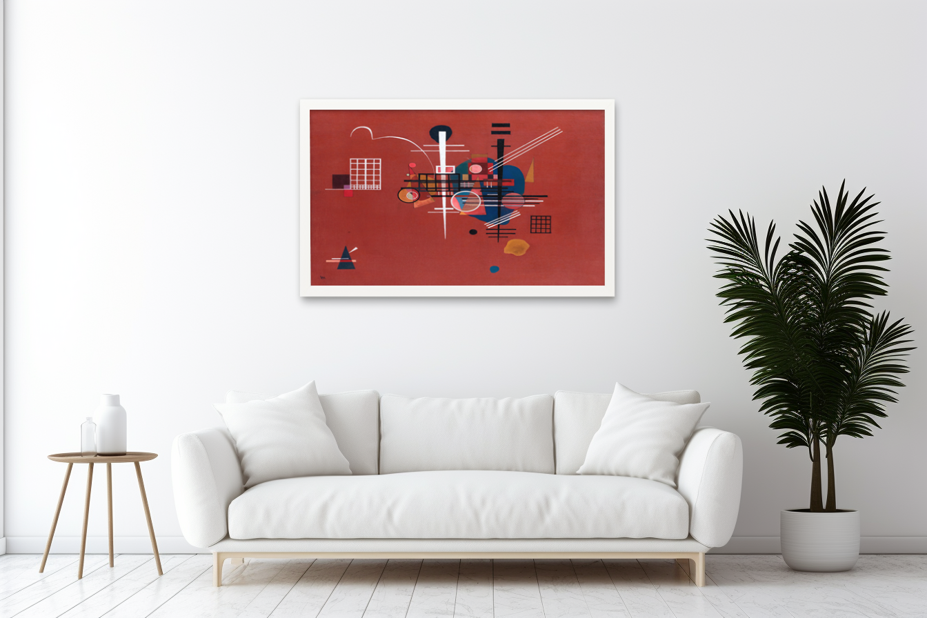 Rouge tamisé - Wassily Kandinsky - Toile premium 430g (qualité galerie)