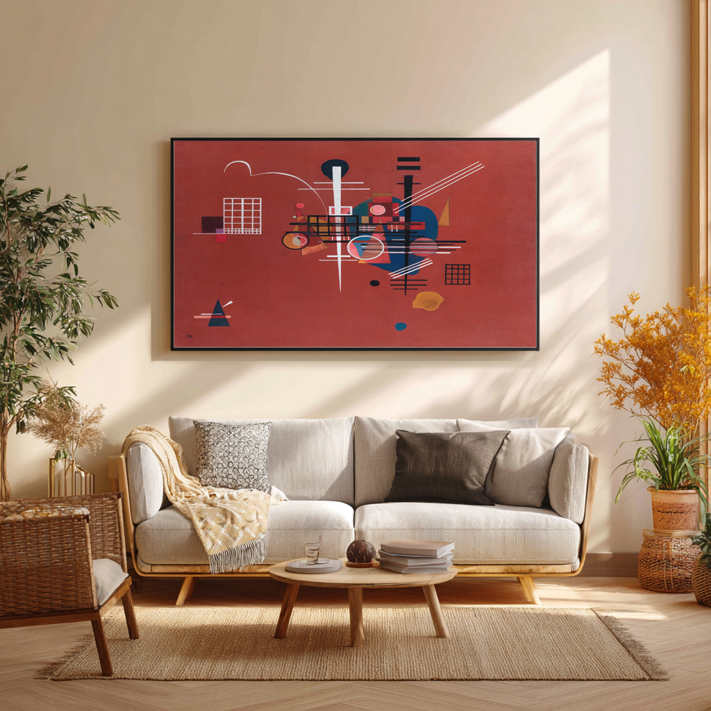 Rouge tamisé - Wassily Kandinsky - Toile premium 430g (qualité galerie)