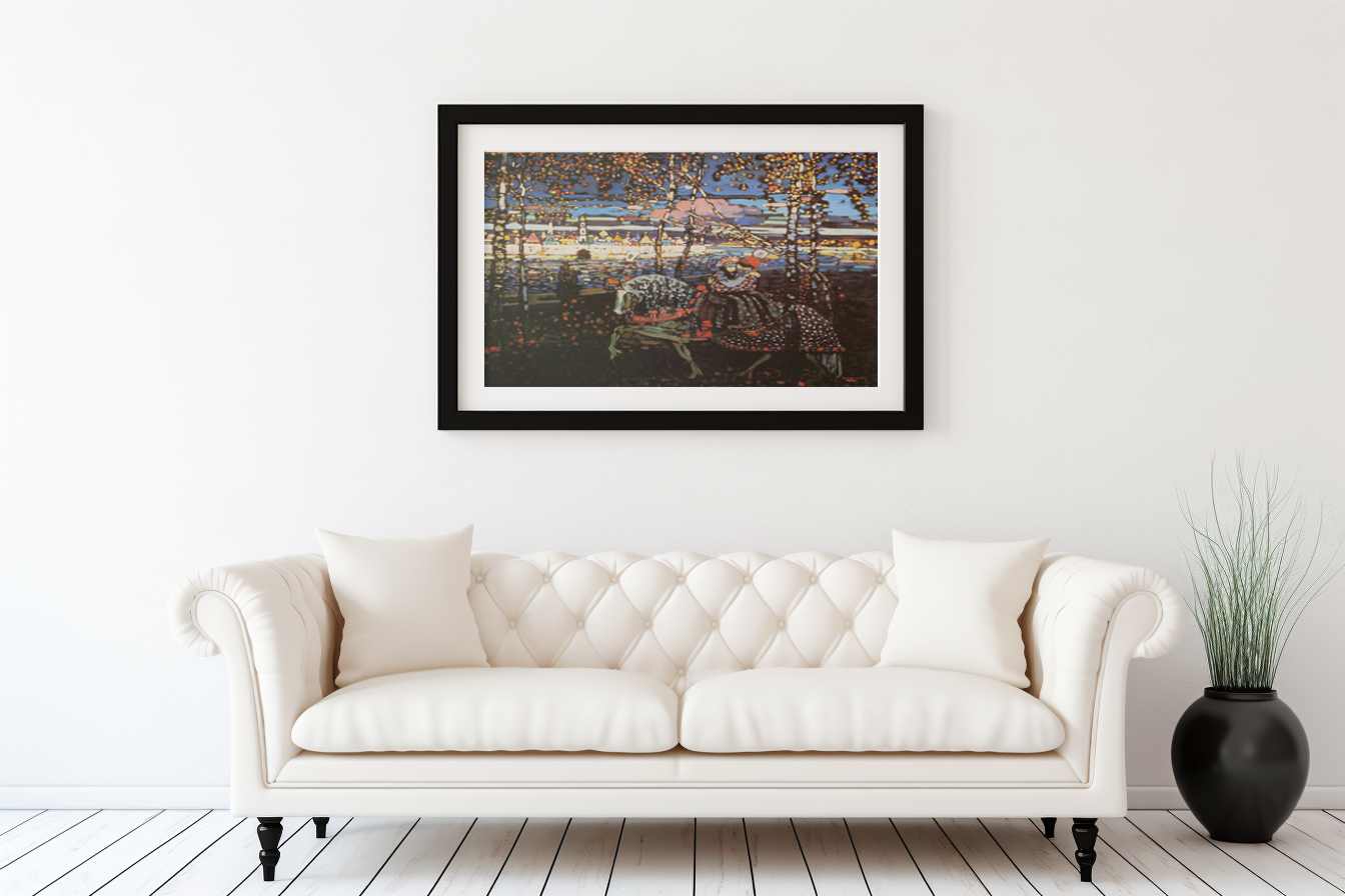 Couple à cheval - Vassily Kandinsky - Toile premium 430g (qualité galerie)
