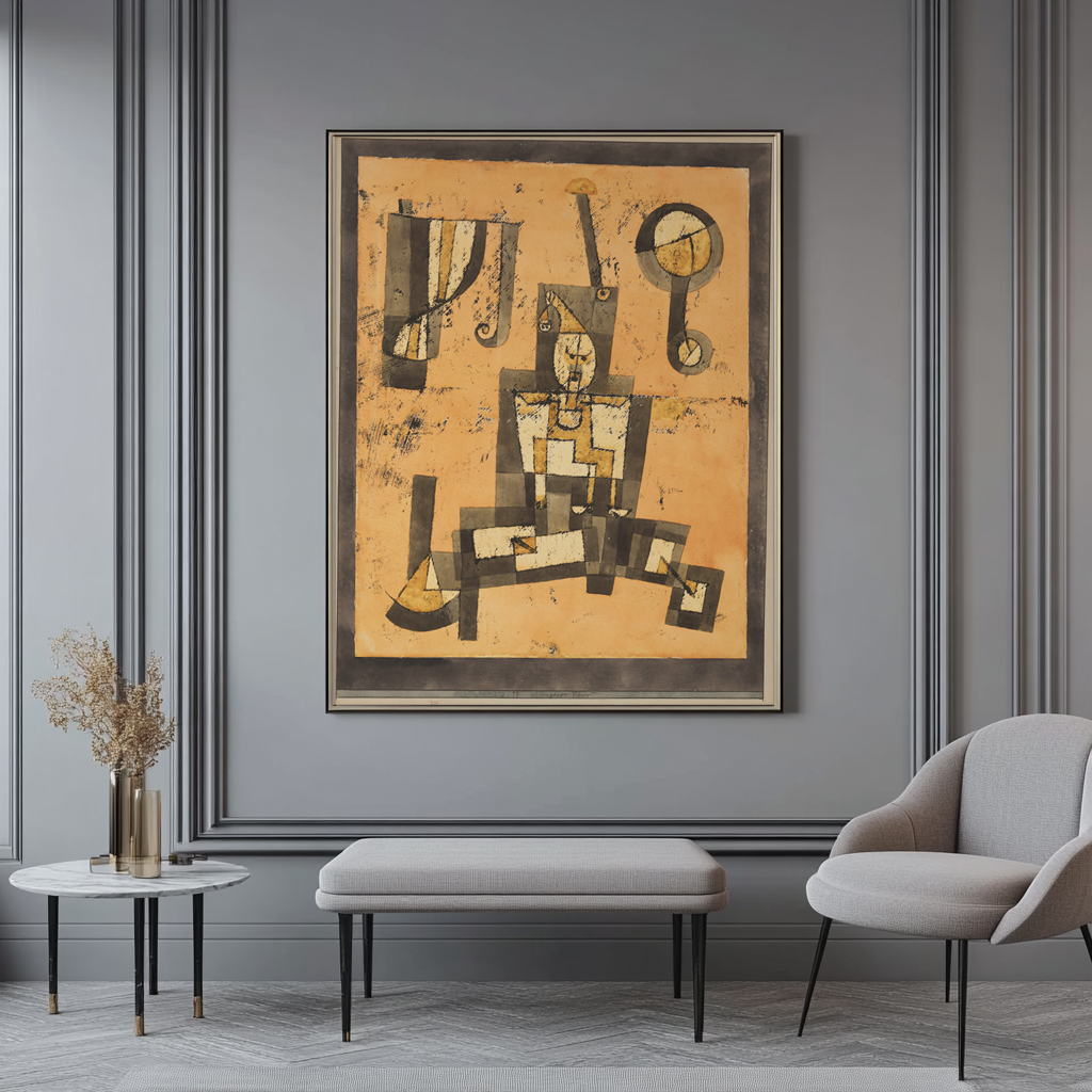 Pierrot captif - Paul Klee - Toile premium 430g (qualité galerie)