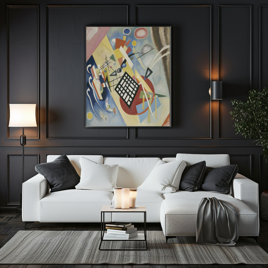 Grille noire - Vassily Kandinsky - Toile premium 430g (qualité galerie)