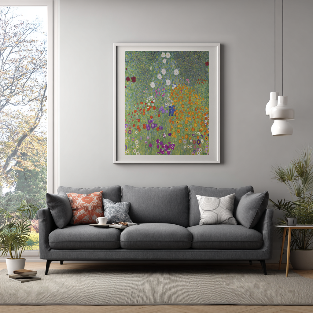 Jardin de ferme - Gustav Klimt - Toile premium 430g (qualité galerie)