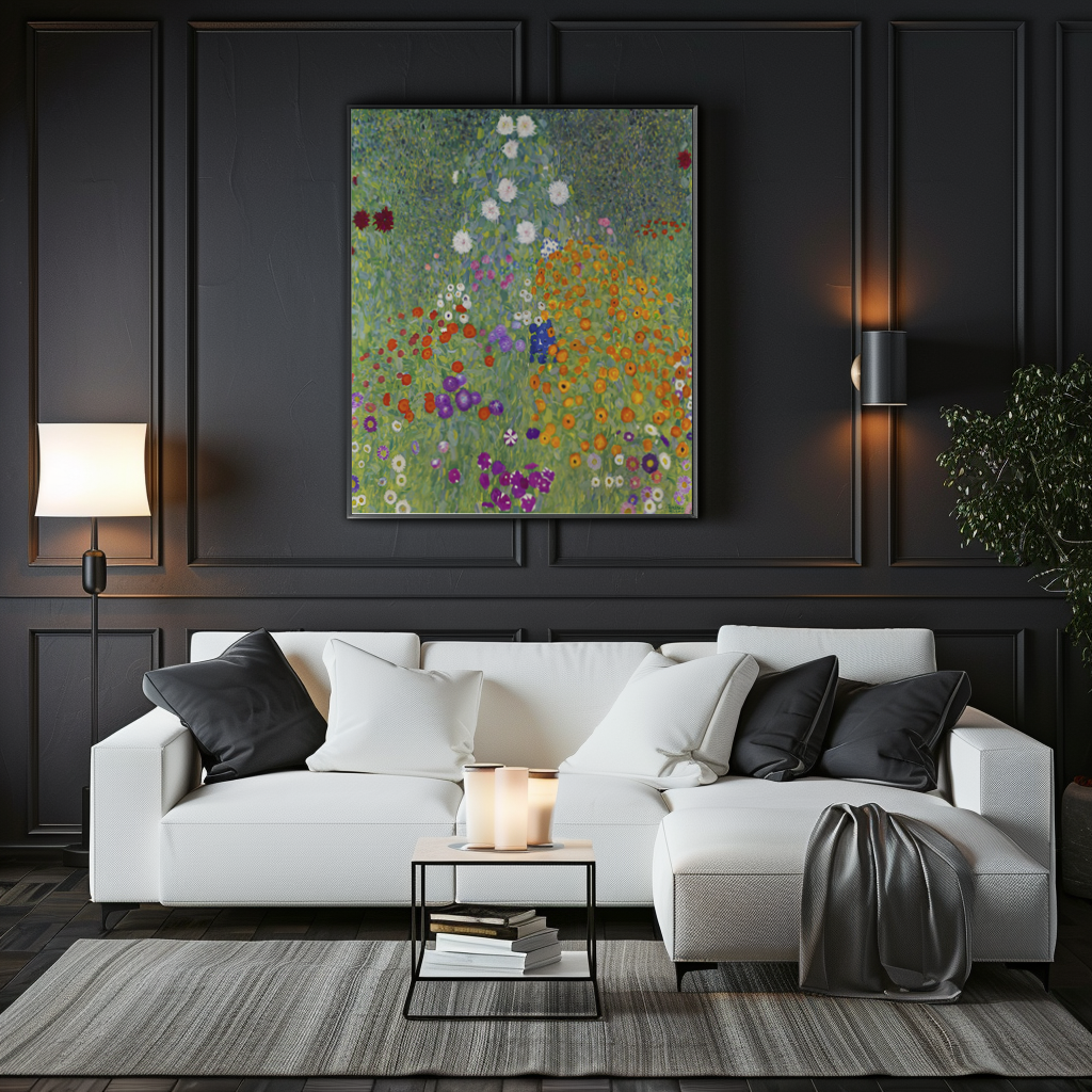 Jardin de ferme - Gustav Klimt - Toile premium 430g (qualité galerie)