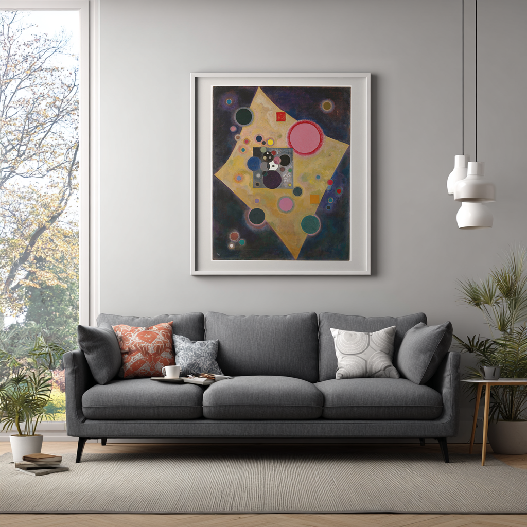 Accent en rose - Vassily Kandinsky - Toile premium 430g (qualité galerie)
