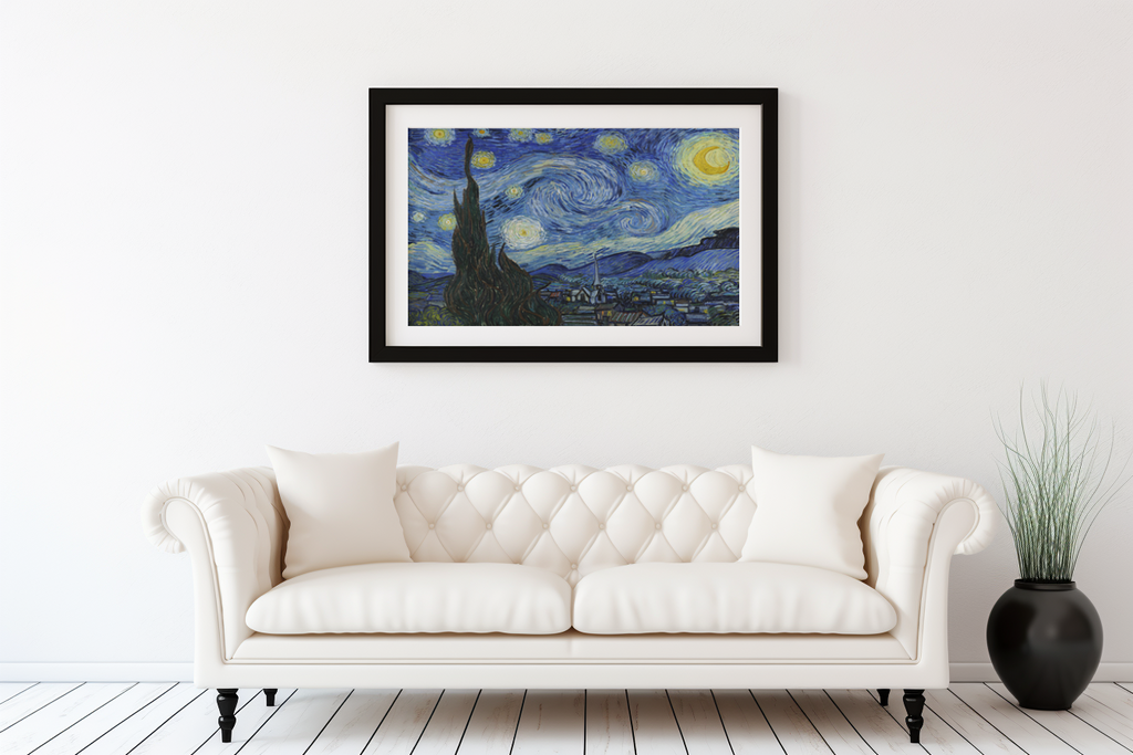 La Nuit étoilée - Vincent Van Gogh - Toile premium 430g (qualité galerie)