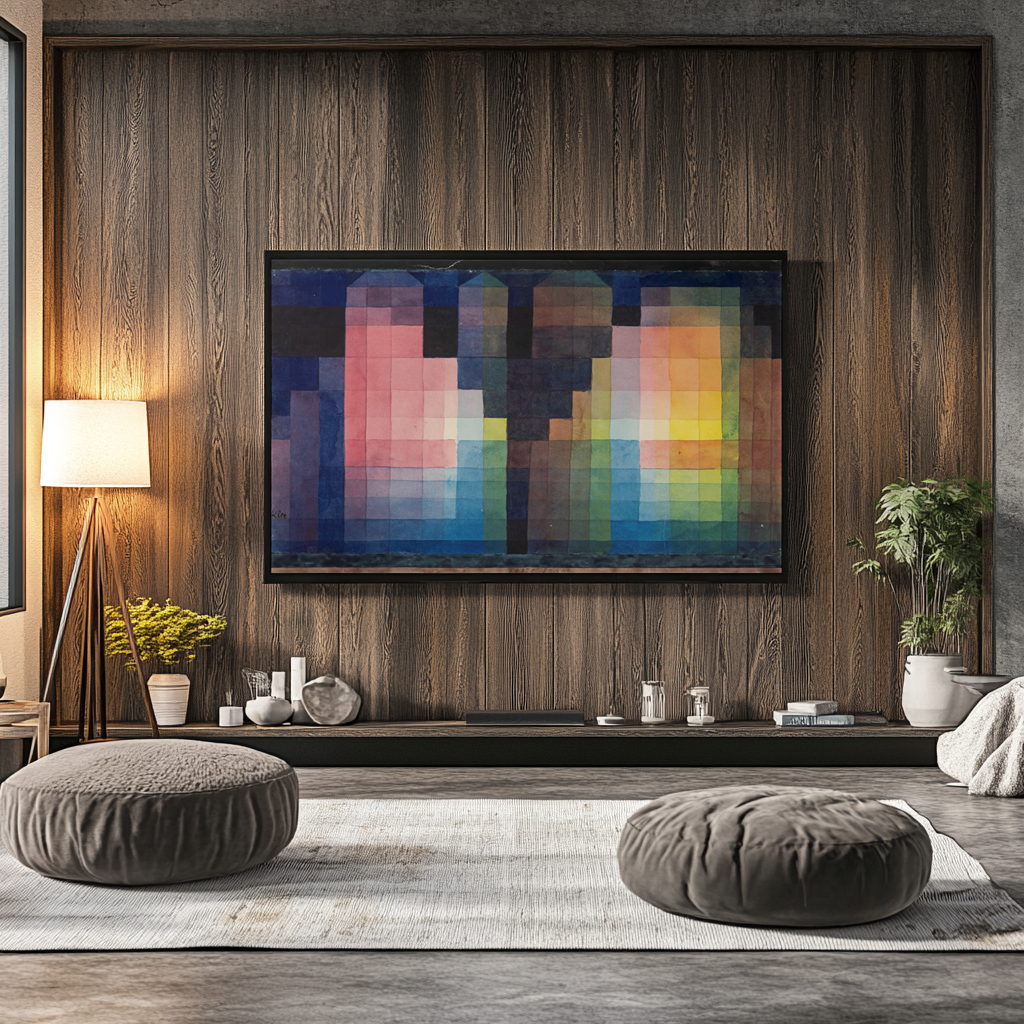 Ville en fête - Paul Klee - Toile premium 430g (qualité galerie)