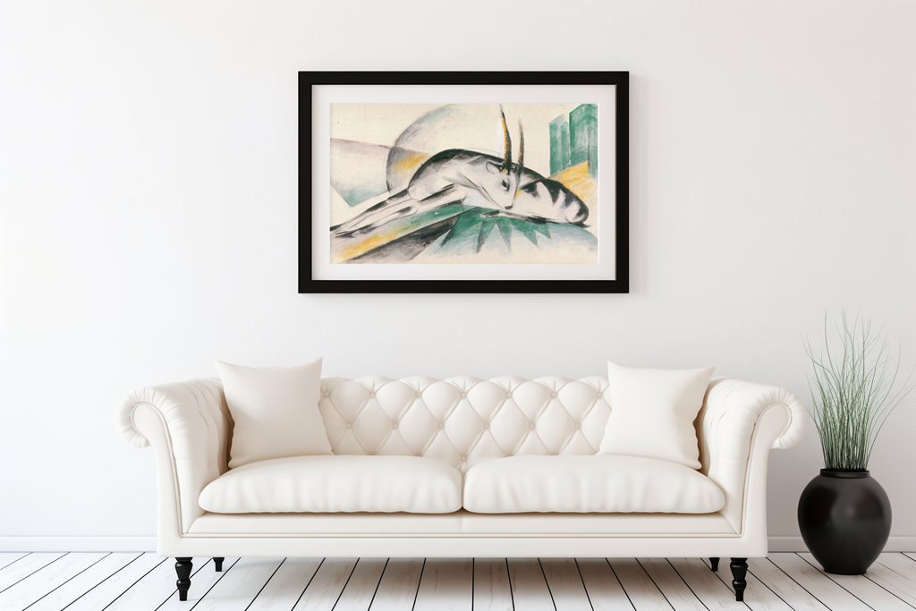 Gazelles - Franz Marc - Premium 430g Canvas (gallery quality)