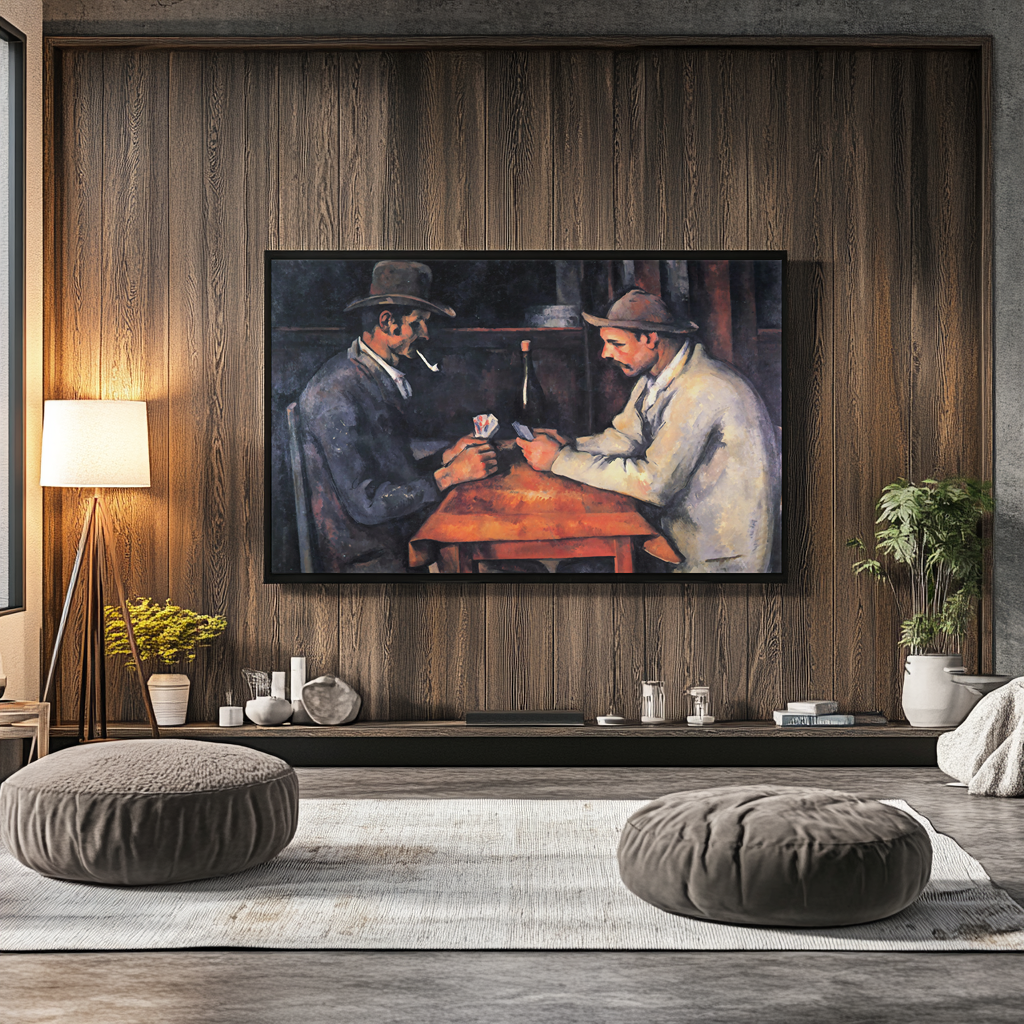 Les Joueurs de cartes - Paul Cézanne - Toile premium 430g (qualité galerie)