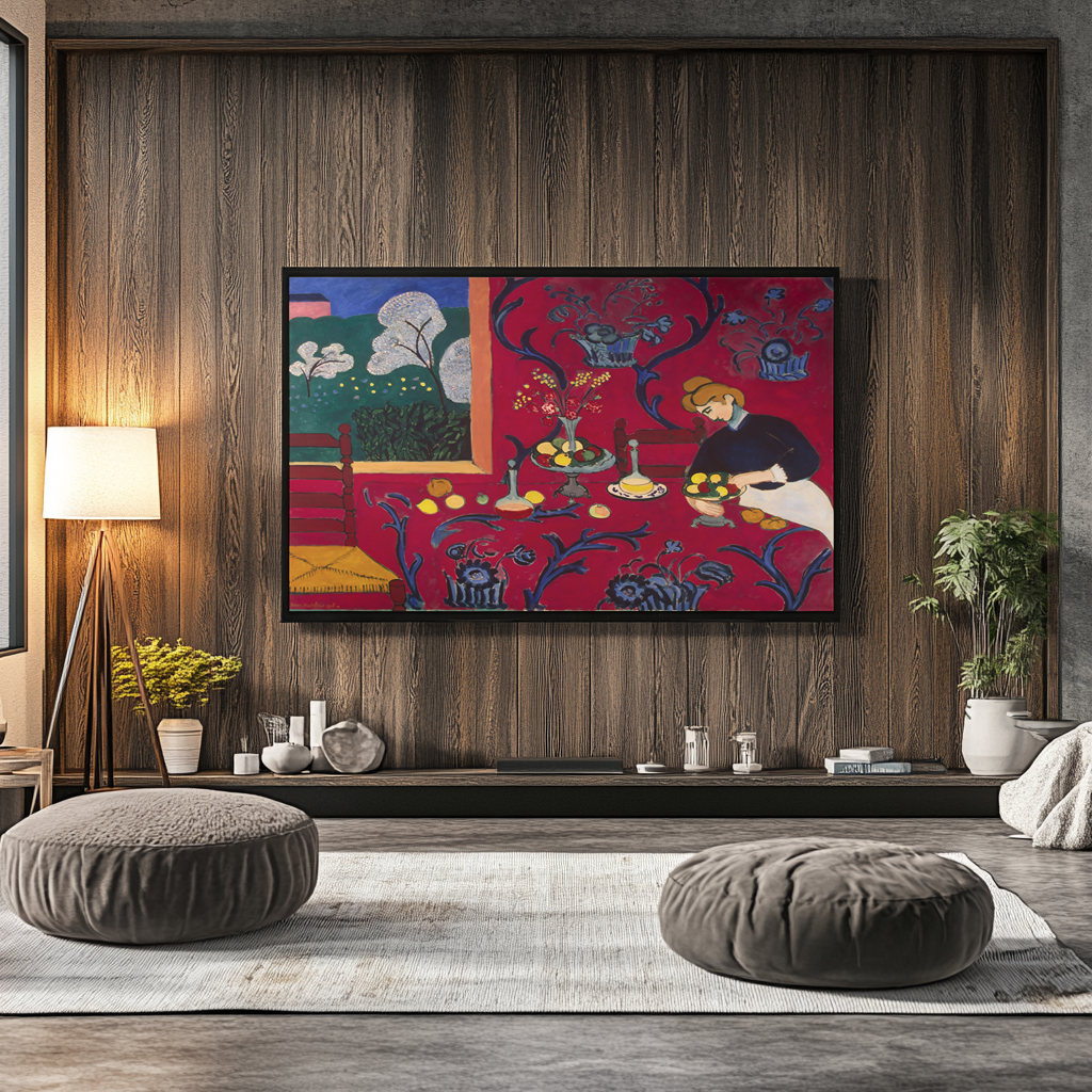 La Chambre Rouge - Henri Matisse - Toile premium 430g (qualité galerie)