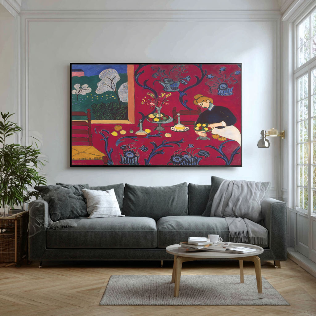 La Chambre Rouge - Henri Matisse - Toile premium 430g (qualité galerie)