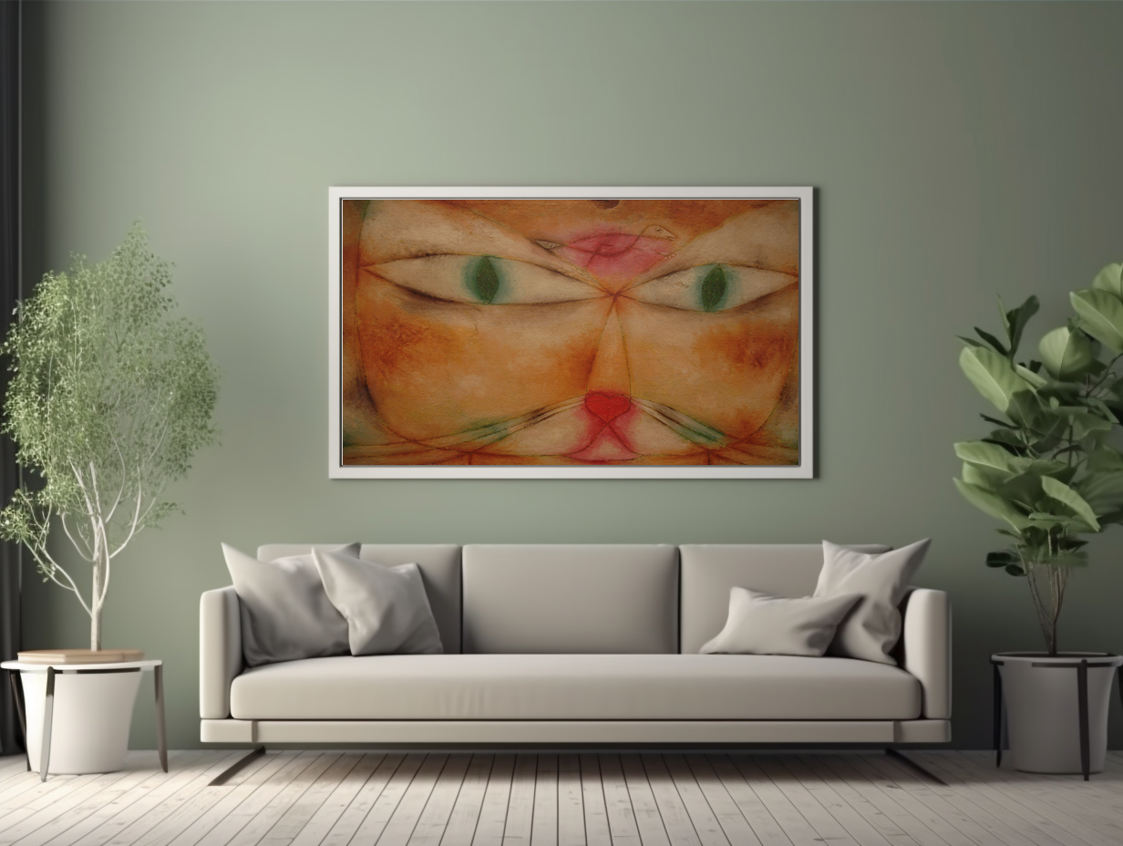 The Cat and the Bird - Paul Klee - Premium canvas 430g (gallery quality)
