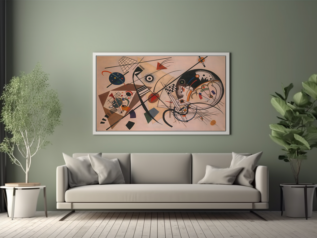 Ligne continue - Vassily Kandinsky - Toile premium 430g (qualité galerie)