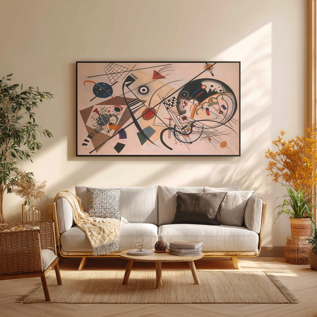 Ligne continue - Vassily Kandinsky - Toile premium 430g (qualité galerie)