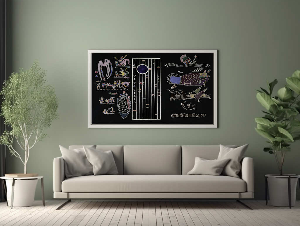 Unfinished Painting - Wassily Kandinsky - Premium canvas 430g (gallery quality)