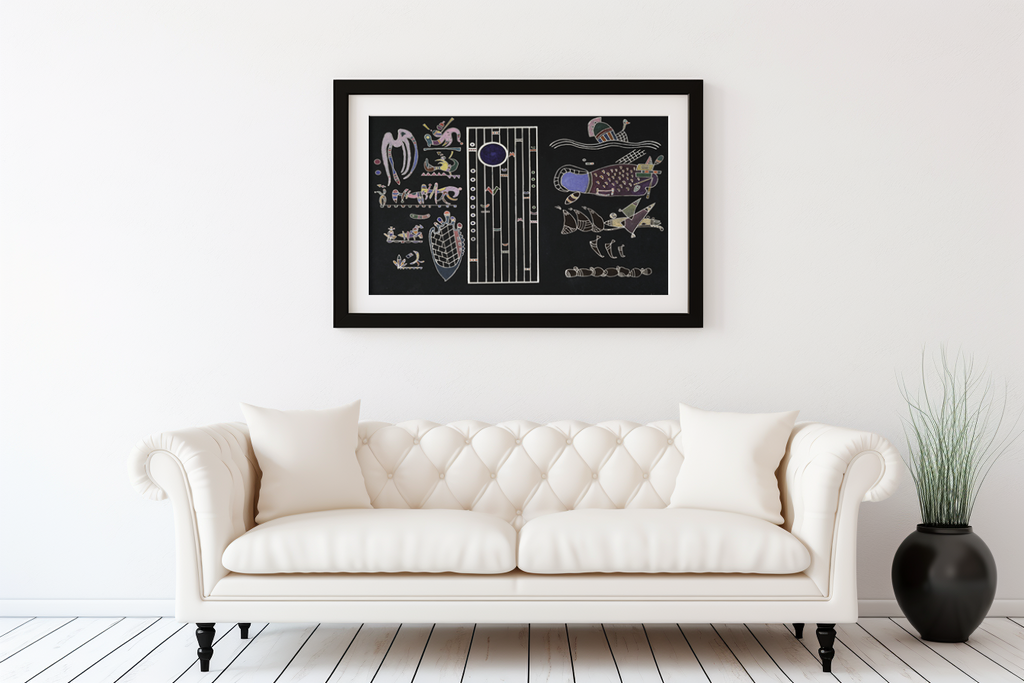 Unfinished Painting - Wassily Kandinsky - Premium canvas 430g (gallery quality)