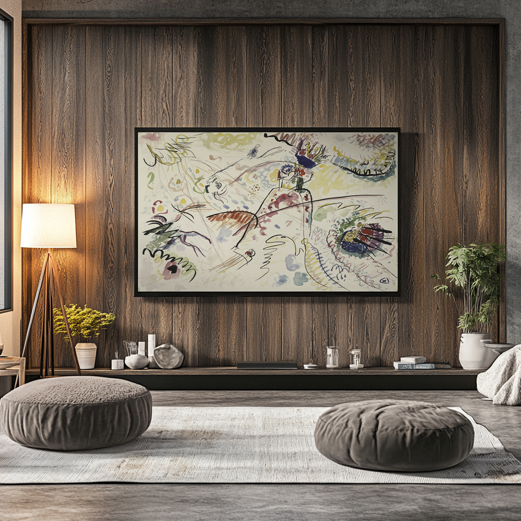 Study for Little Joys - Wassily Kandinsky - 430g Premium Canvas (Gallery Quality)