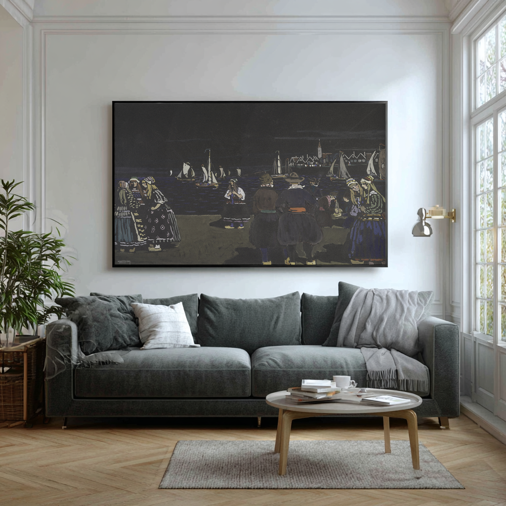Samedi soir - Vassily Kandinsky - Toile premium 430g (qualité galerie)