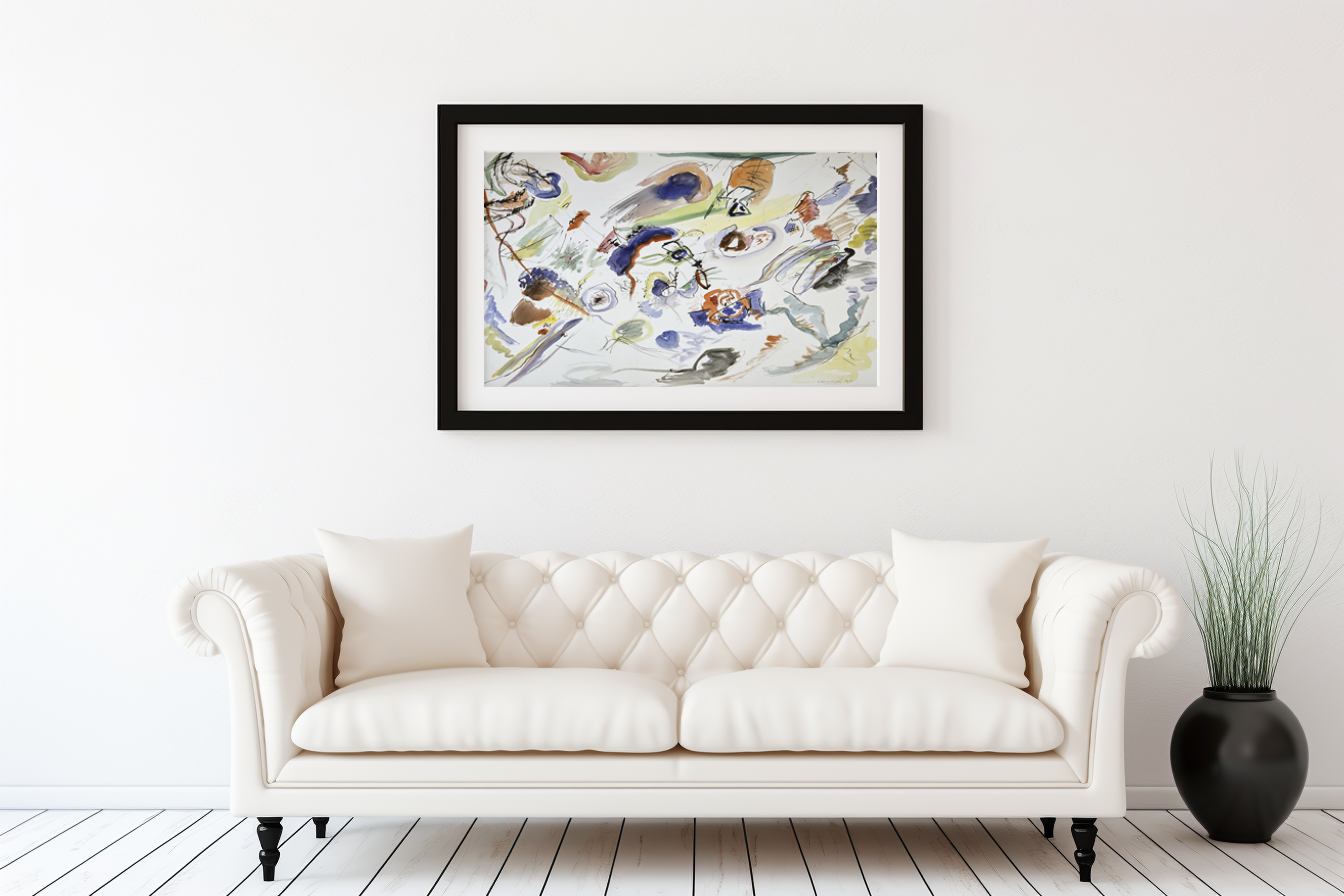 Étude pour composition VII, première abstraction - Wassily Kandinsky - Toile premium 430g (qualité galerie)