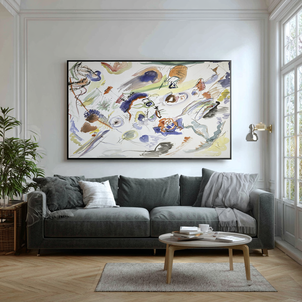 Étude pour composition VII, première abstraction - Wassily Kandinsky - Toile premium 430g (qualité galerie)