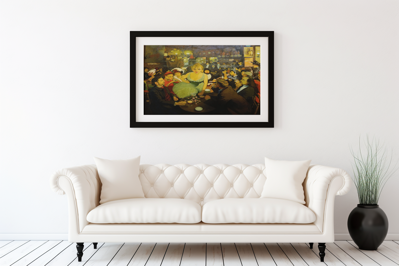 Inside Bruant's Mirliton - Louis Anquetin - Premium Canvas 430g (Gallery Quality)