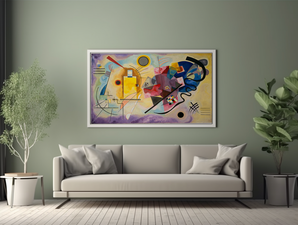 Yellow, Red, Blue - Wassily Kandinsky - Premium Canvas 430g (gallery quality)