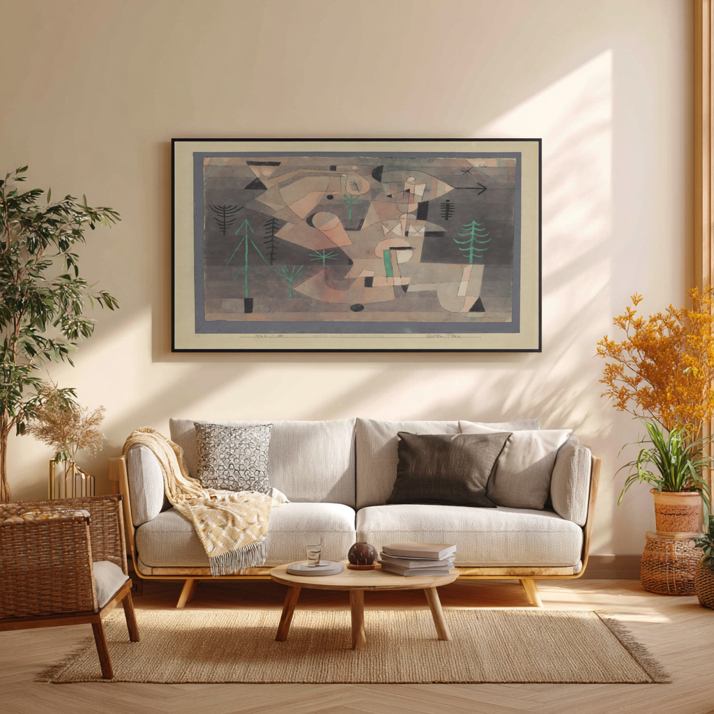 Plan de jardin - Paul Klee - Toile premium 430g (qualité galerie)