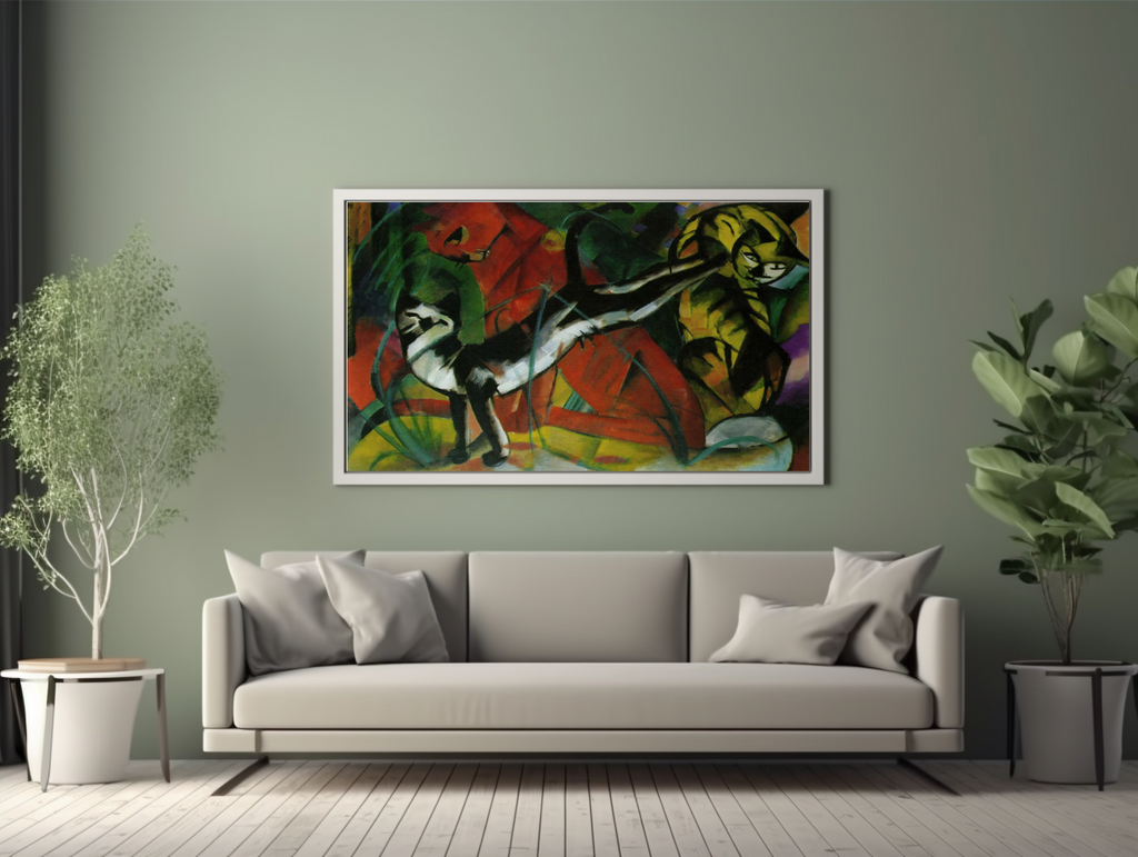 Three Cats - Franz Marc - Premium canvas 430g (gallery quality)