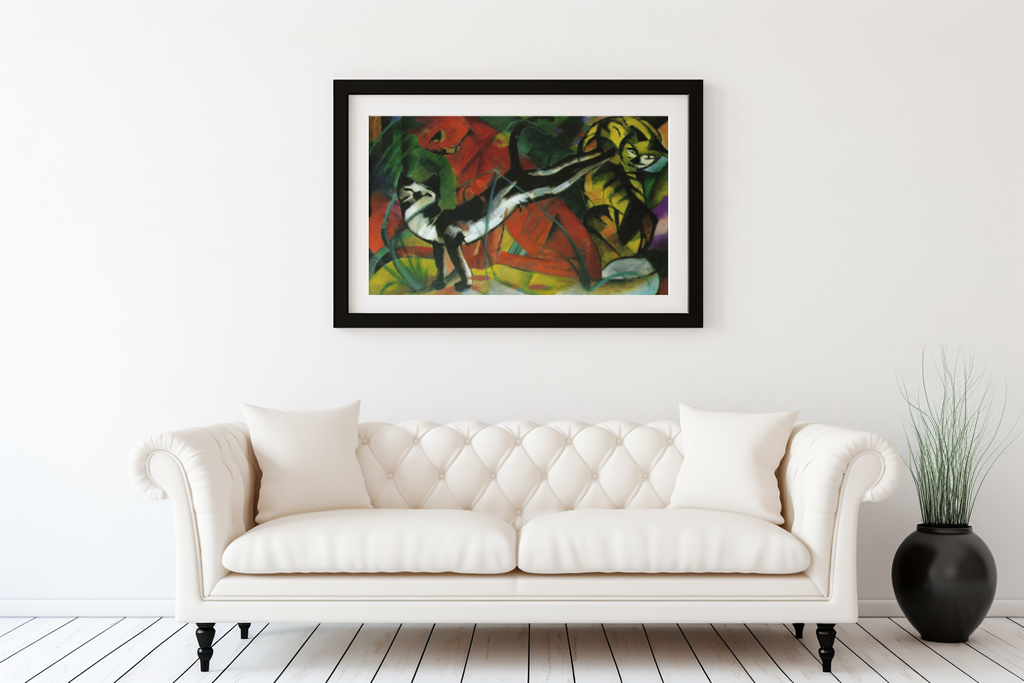 Three Cats - Franz Marc - Premium canvas 430g (gallery quality)