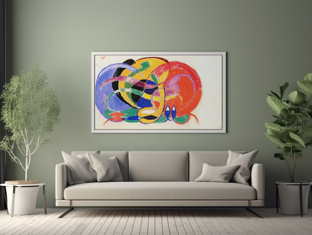 Composition abstraite - Franz Marc - Toile premium 430g (qualité galerie)