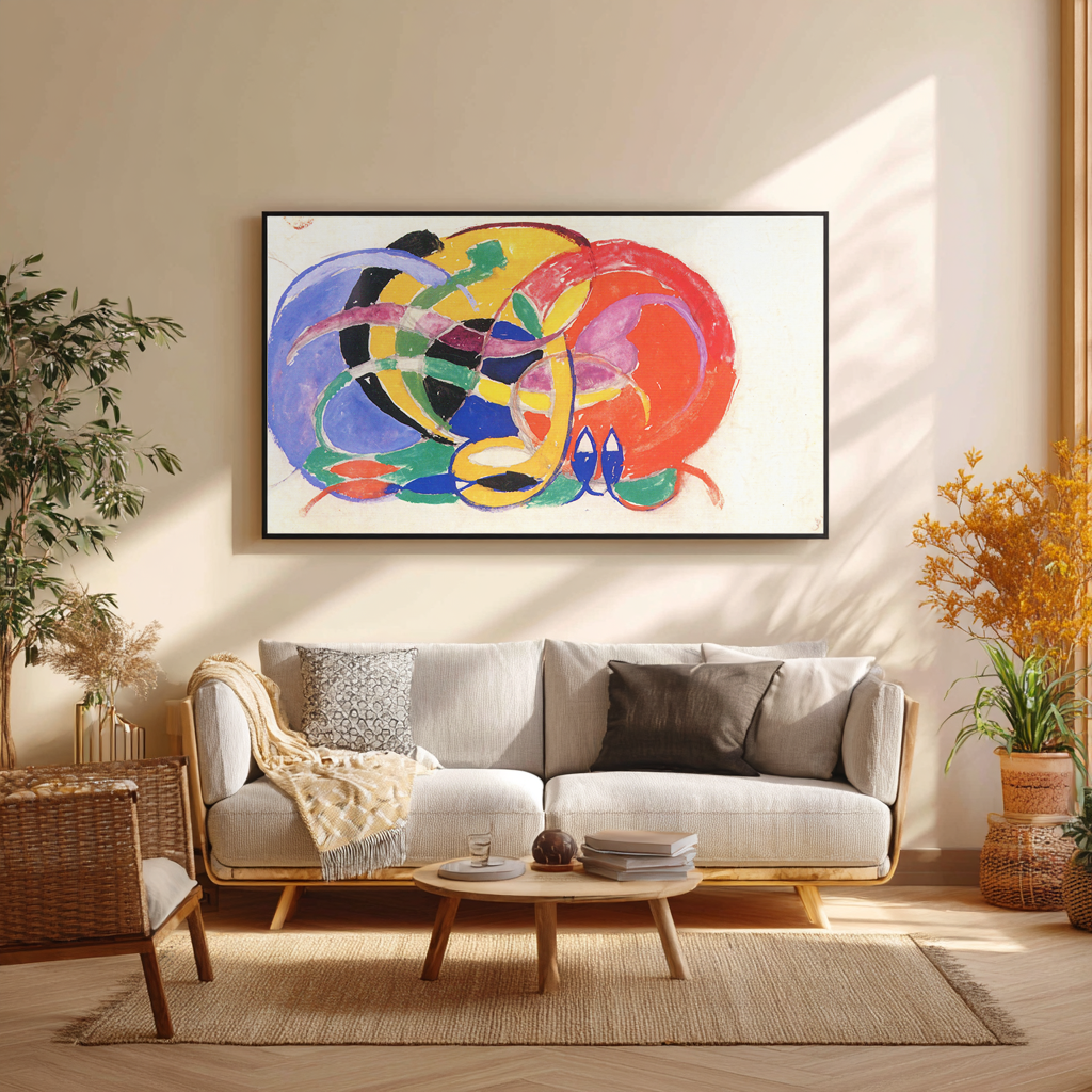 Composition abstraite - Franz Marc - Toile premium 430g (qualité galerie)