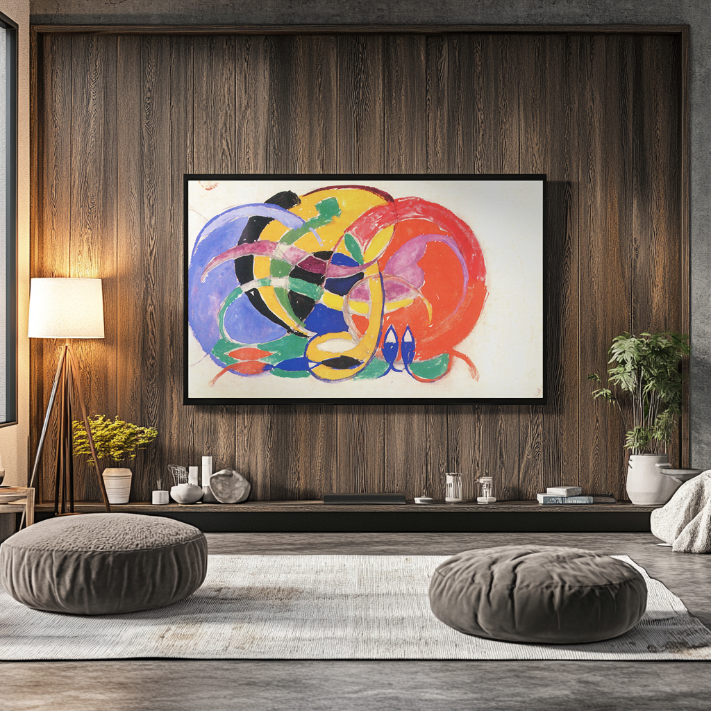 Composition abstraite - Franz Marc - Toile premium 430g (qualité galerie)