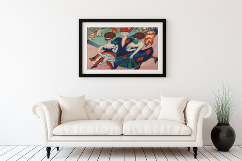 Masked Dancers - Ernst Ludwig Kirchner - Premium canvas 430g (gallery quality)
