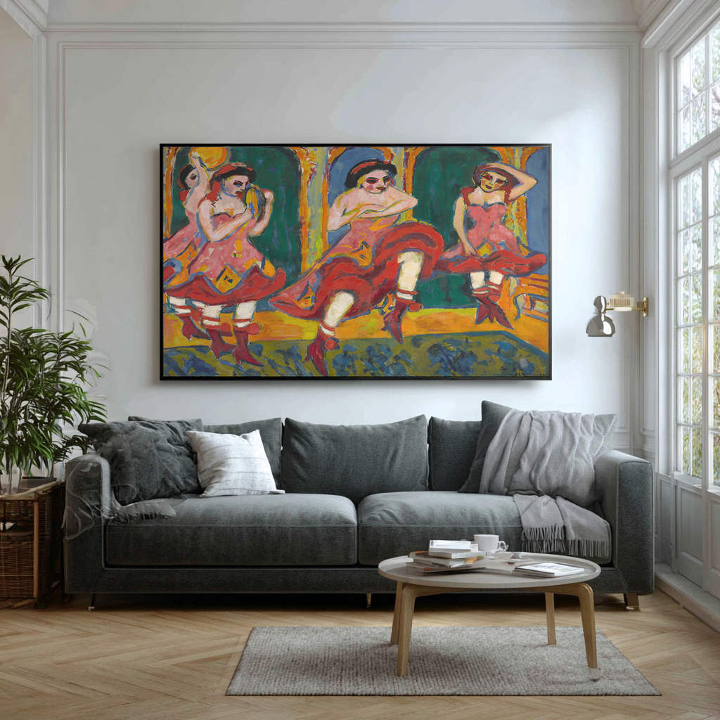 Danseuses de Csardas - Ernst Ludwig Kirchner - Toile premium 430g (qualité galerie)