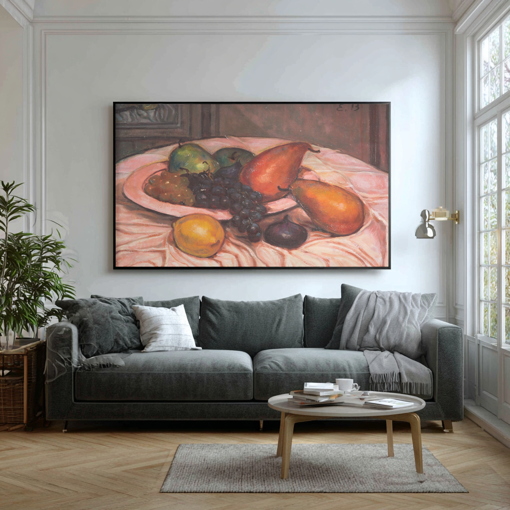 Nature morte aux fruits - Émile Bernard - Toile premium 430g (qualité galerie)